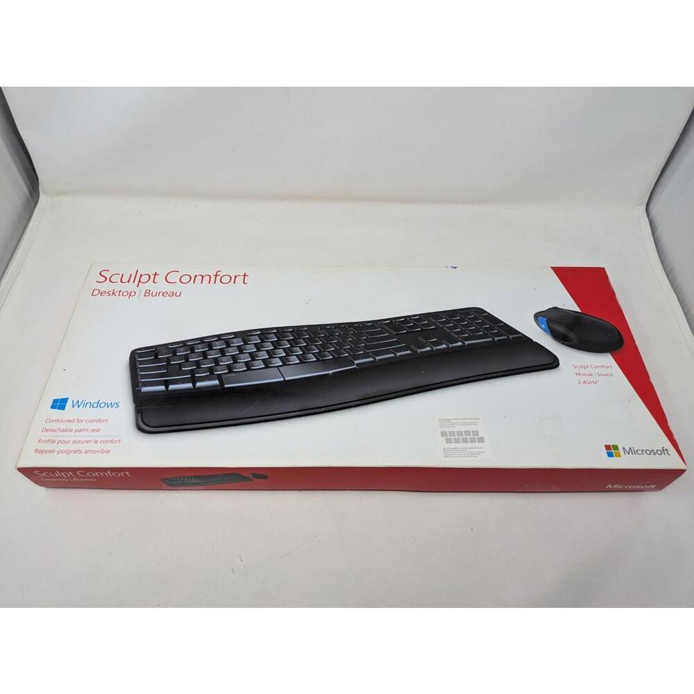 Microsoft Sculpt Comfort Wireless Keyboard & Mouse Model 1531  LV-00001  w/ Box